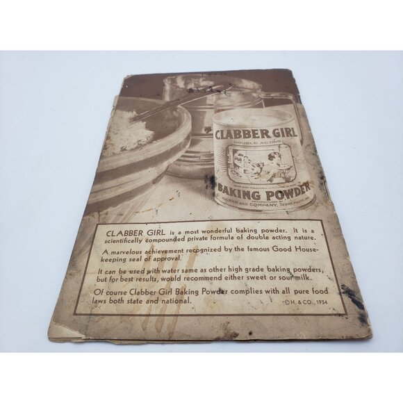 Clabber Girl Baking Powder Company Booklet Recipes 1930s Vintage - Picture 12 of 13